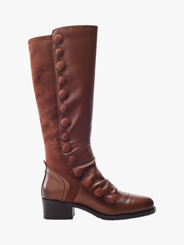 Кожаные ботинки Riyla до колена Moda in Pelle, Tan