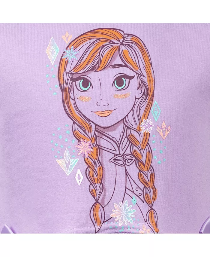 Платье для девочек Disney Princess Anna, фиолетовое, для малышей/ребенка Frozen, фиолетовый — фото 2