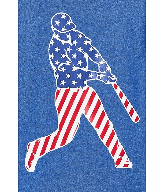 Футболка бейсбольная с коротким рукавом Baseball Stars and Stripes Player ChalkTalk SPORTS, Multicolor 3 — фото 3