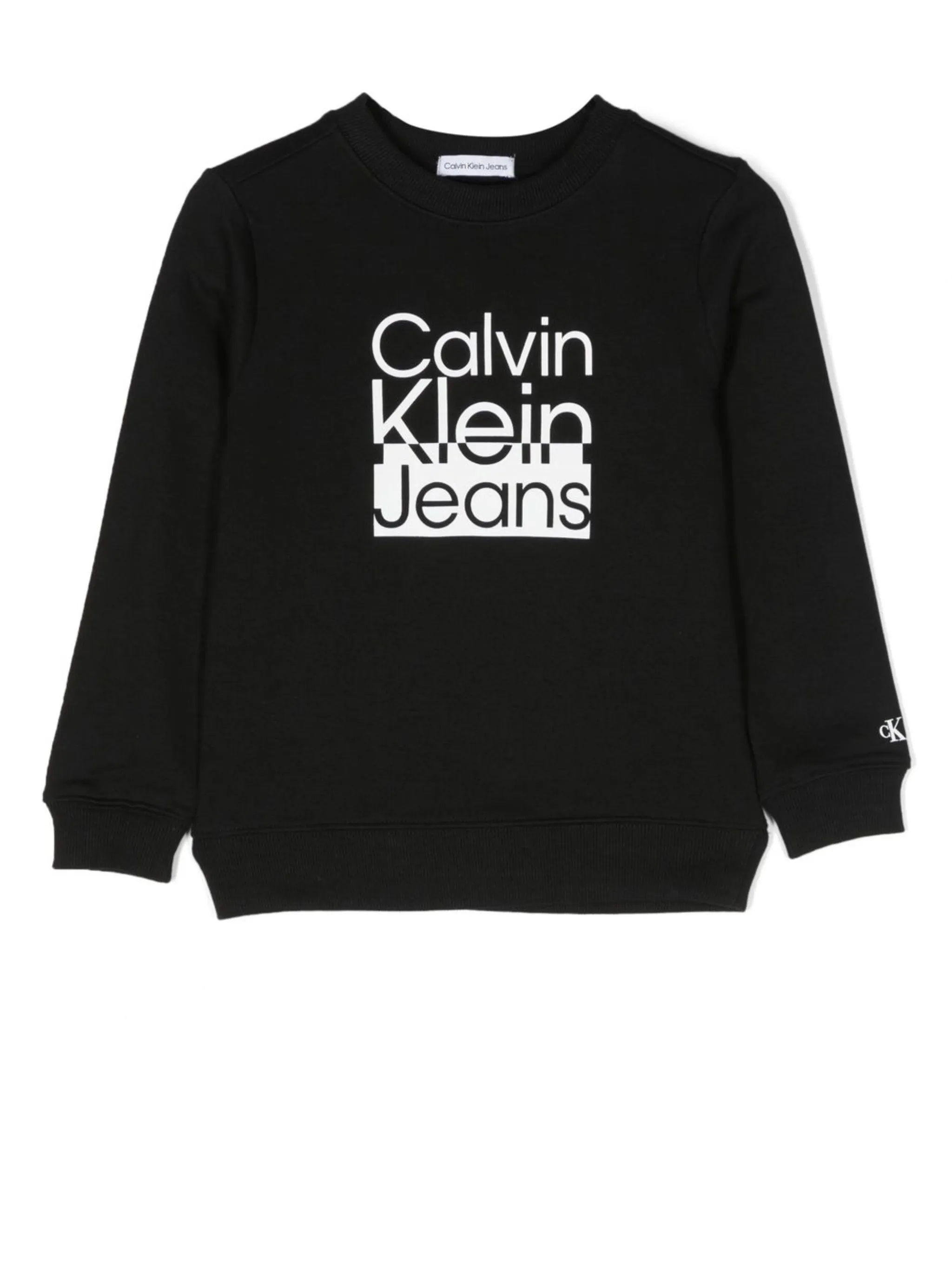 

Толстовка с логотипом Calvin Klein Kids, черный
