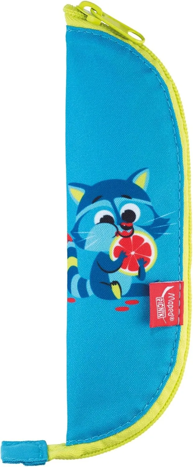 Maped PICNIK — набор Miniz Washbear из 3 предметов, вилка + ложка, синий — фото 3
