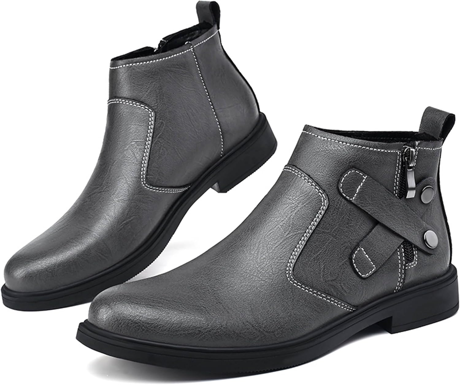 

Мужские вестерн-ботинки WURMIUHD с заостренным носком и стилем Челси, серый