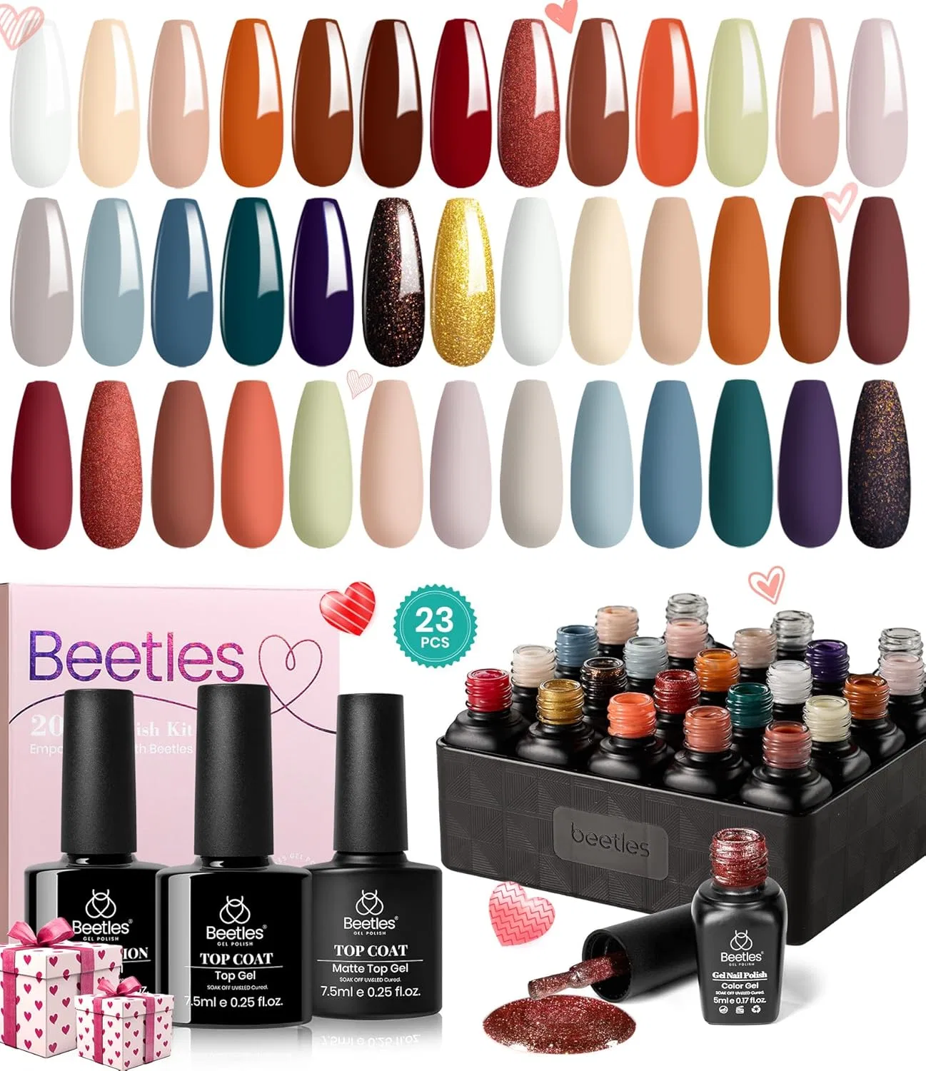 Светоотражающий гель-лак Beetles Reflective Gel Polish 15 мл, серебристый глиттер Beetles Gel Polish