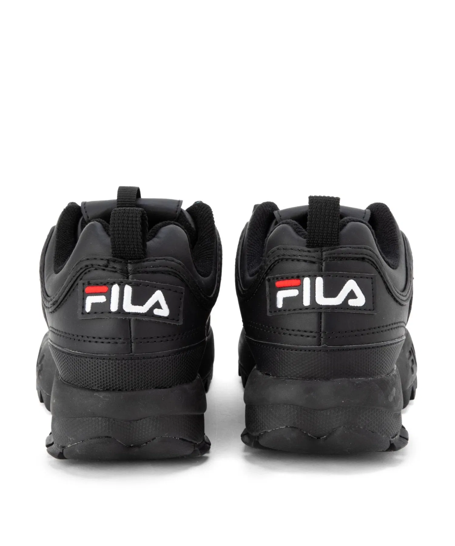 Унисекс кроссовки FILA DISRUPTOR 2 с толстой подошвой чёрные — фото 4