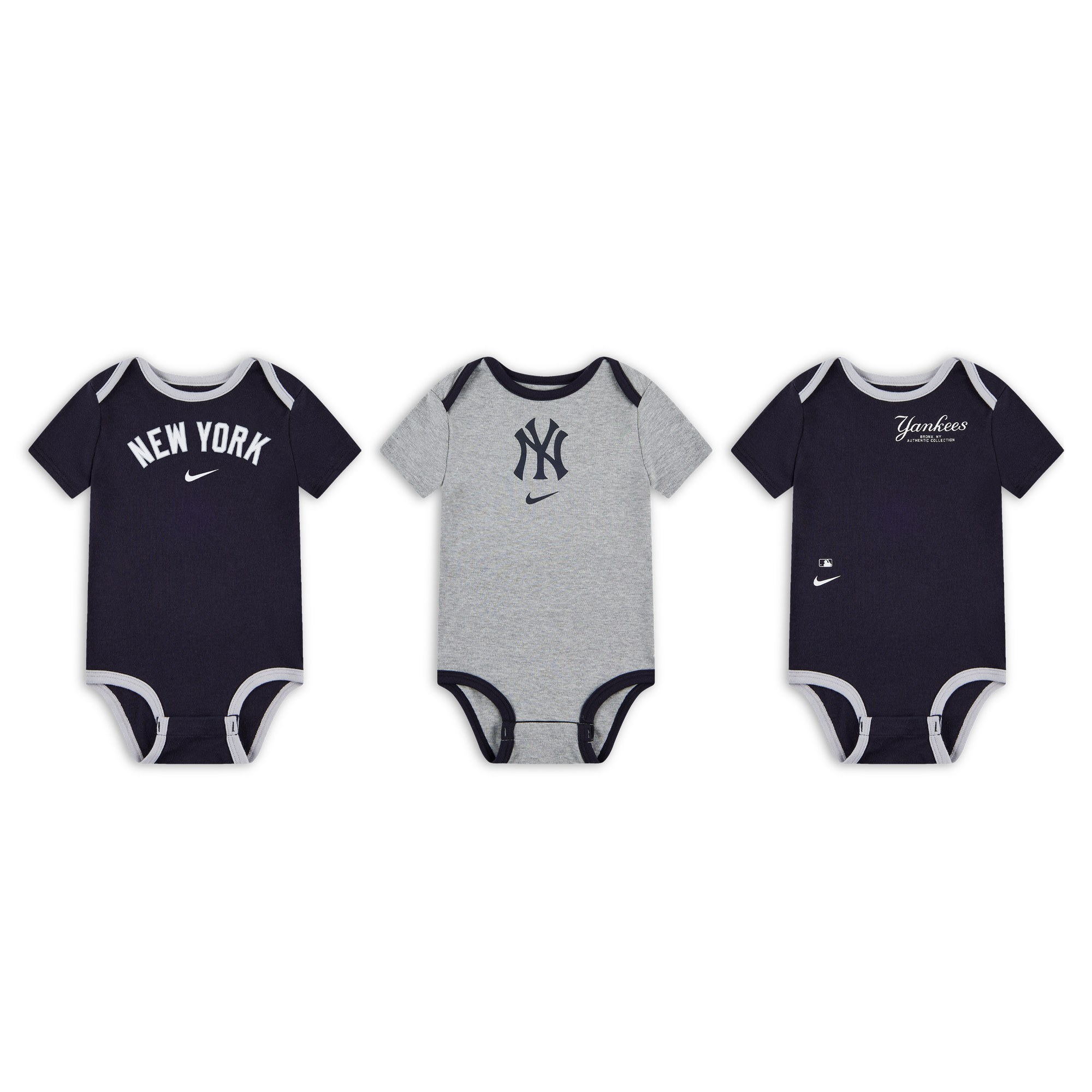 

X MLB комбинезон 3 шт для младенцев и малышей Nike, темно-синий