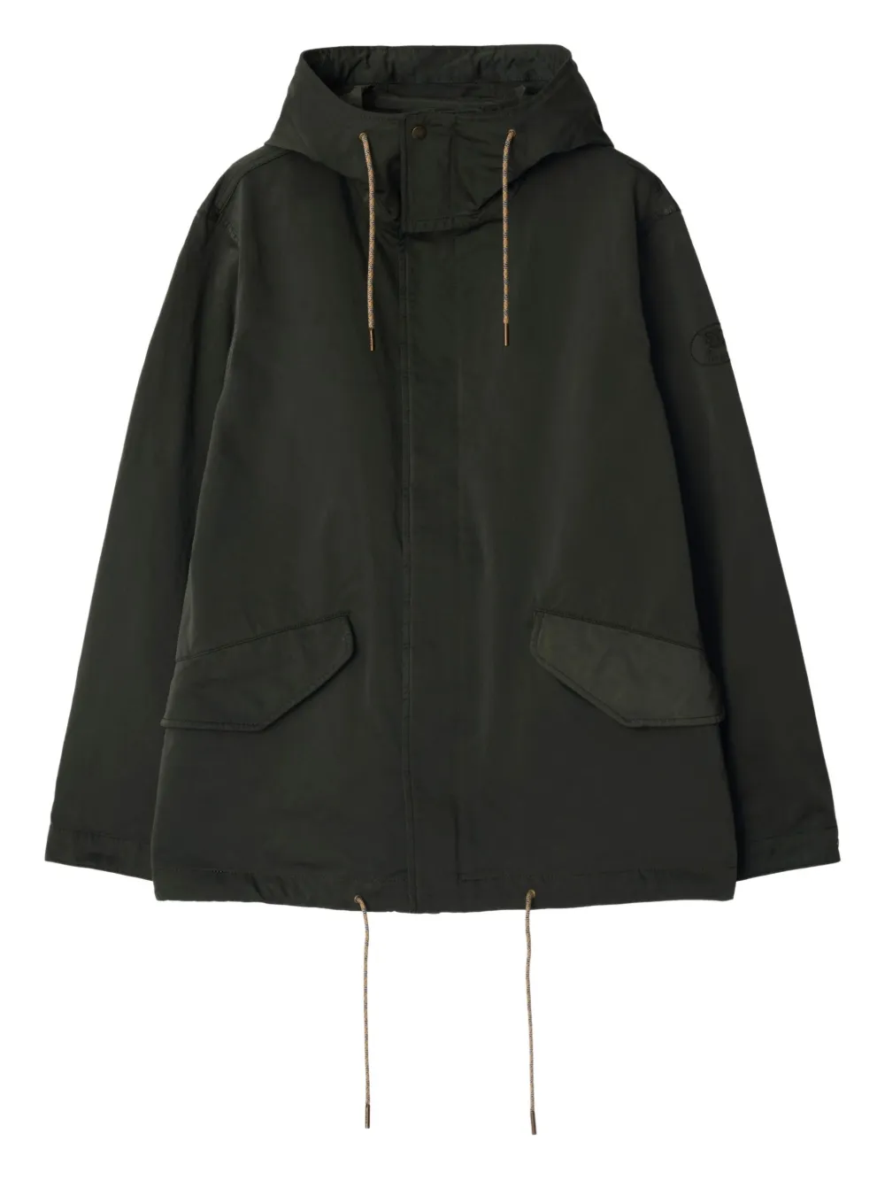 

Парка с нашивкой-логотипом BURBERRY, зеленый