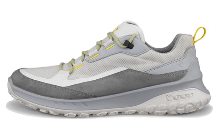 

Ecco Низкие повседневные мужские кроссовки серого и белого цвета