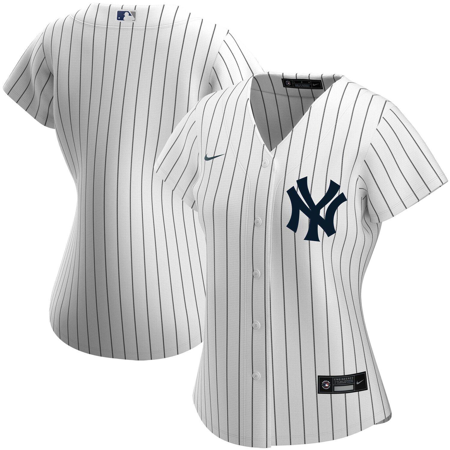 Женская белая футболка Nike New York Yankees Home Replica Team Nike