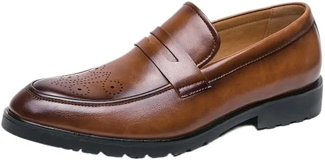 Лоферы мужские кожаные, Loafers & Slip-Ons, Brown UOPYNE