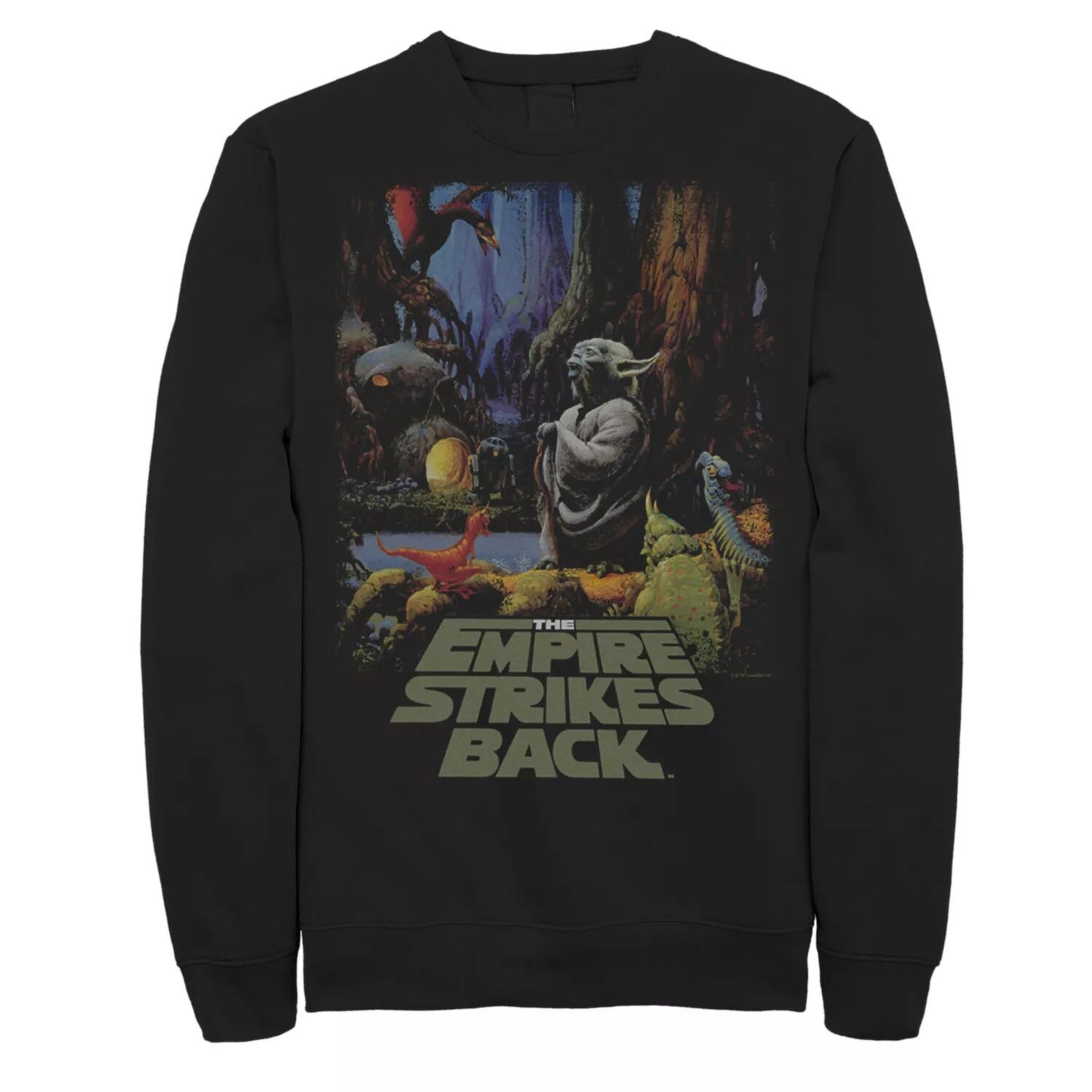 

Мужская классическая толстовка с фоном «Звездные войны Йода» Star Wars