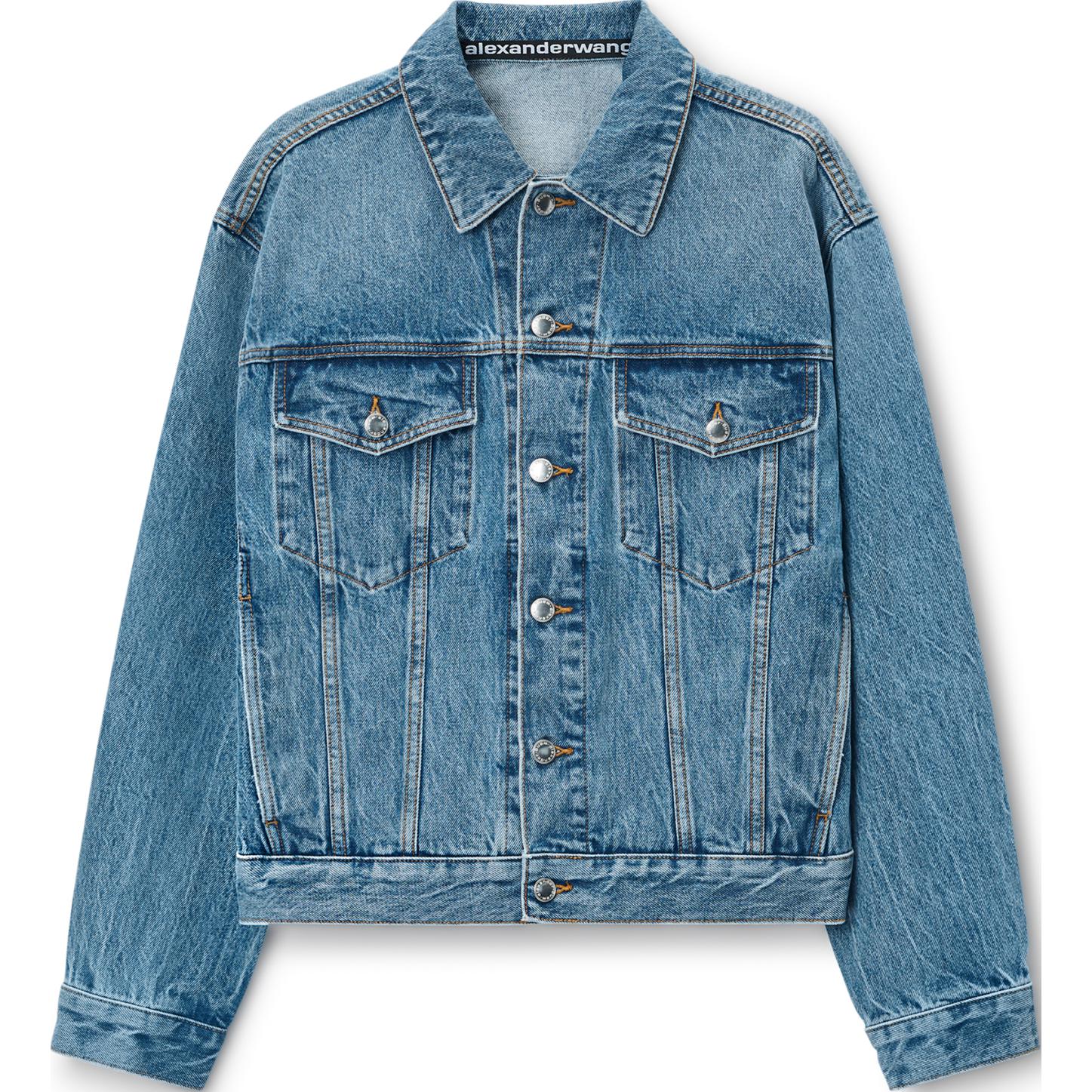 

Куртка дальнобойщика оверсайз Alexander Wang, индиго