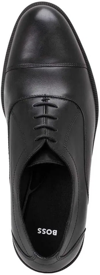 Туфли BOSS Men's Tayil_oxfr_tclt Oxford, Black 1 — фото 3