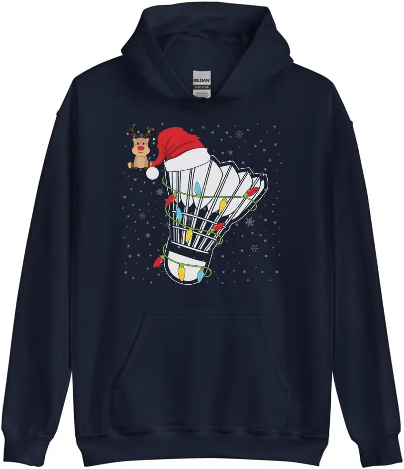 Generic Толстовка с капюшоном Christmas Badminton Player