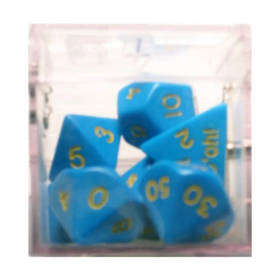 

Полисеточный набор синий с желтым (7), Dice - Opaque D'oh! (Crystal Caste)