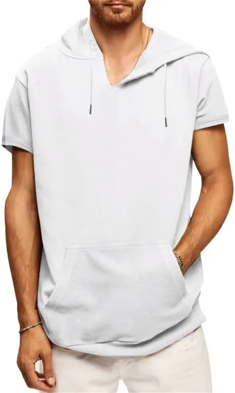 

Футболка для тренировок мужская с капюшоном KISSQIQI