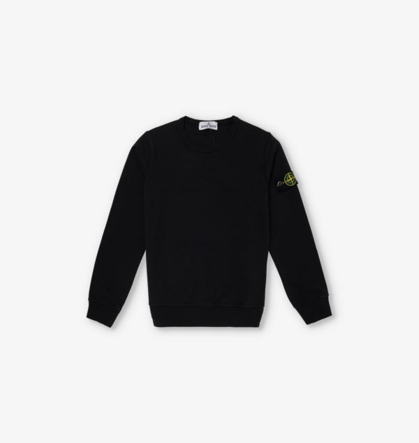 

Толстовка Brand-Badge из хлопкового трикотажа 2-8 лет Stone Island, черный