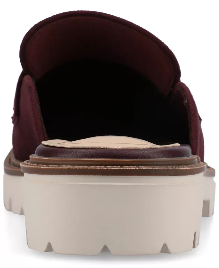 Женские мюли на платформе Miycah Slip On Journee Collection, красный — фото 3