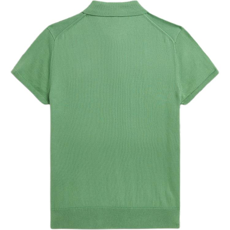 SS24 Футболка поло женская светло-зеленая Polo Ralph Lauren — фото 3