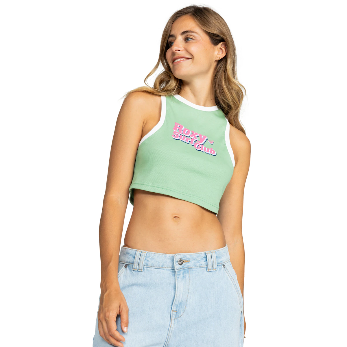 

Женский топ Roxy Surfs Life, зеленый