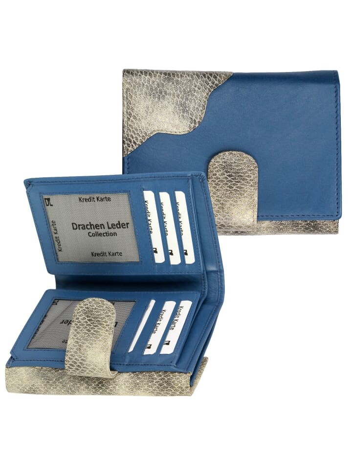 

Кошелек DrachenLeder Portemonnaie Leder Damen, Jugend Geldbörse Schlangenoptik