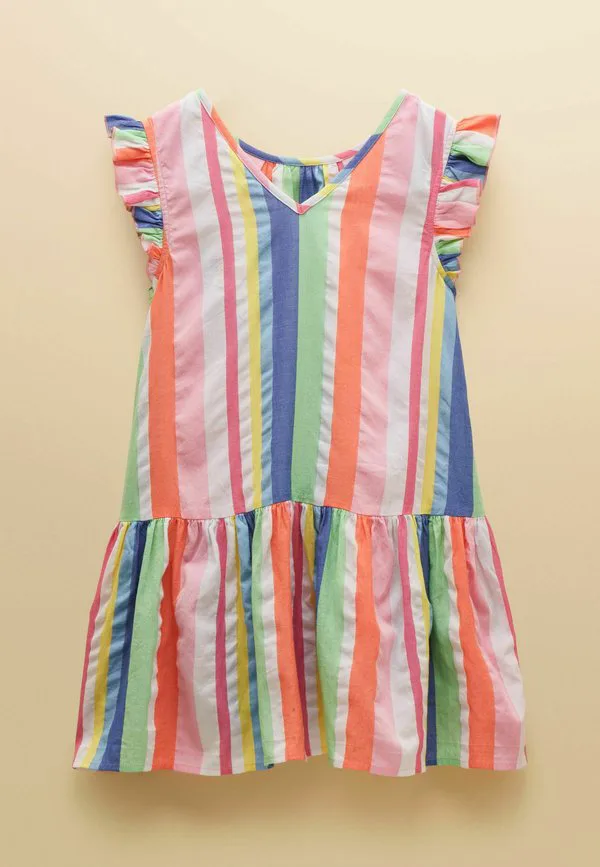 Платье-Миди без рукавов laura с многоярусной юбкой, прямого кроя. Joules, Multi Stripe — фото 2