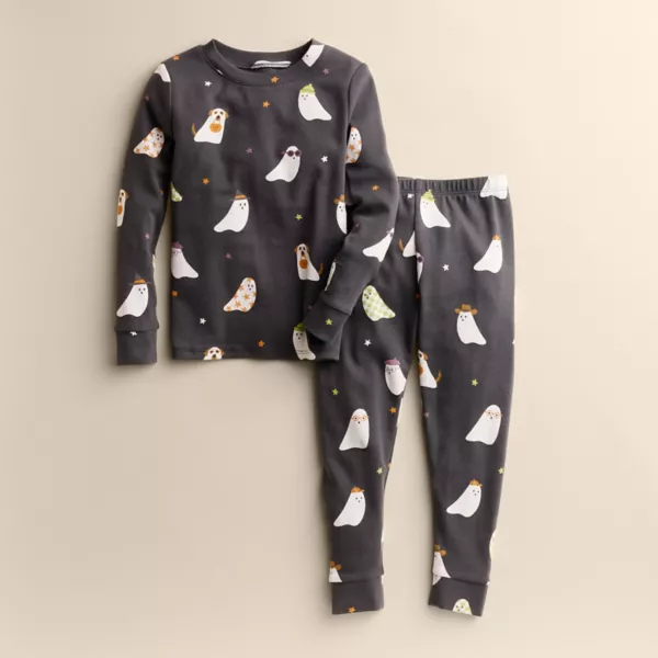 

Комплект пижамы Sug Fit из 2 предметов для малышей и малышей Little Co. By Lauren Conrad, цвет ghost friends blk