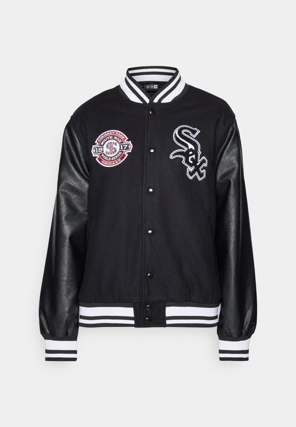 

Уличная куртка MLB CHICAGO WHITE SOX PATCH VARSITY JACKET New Era, черный