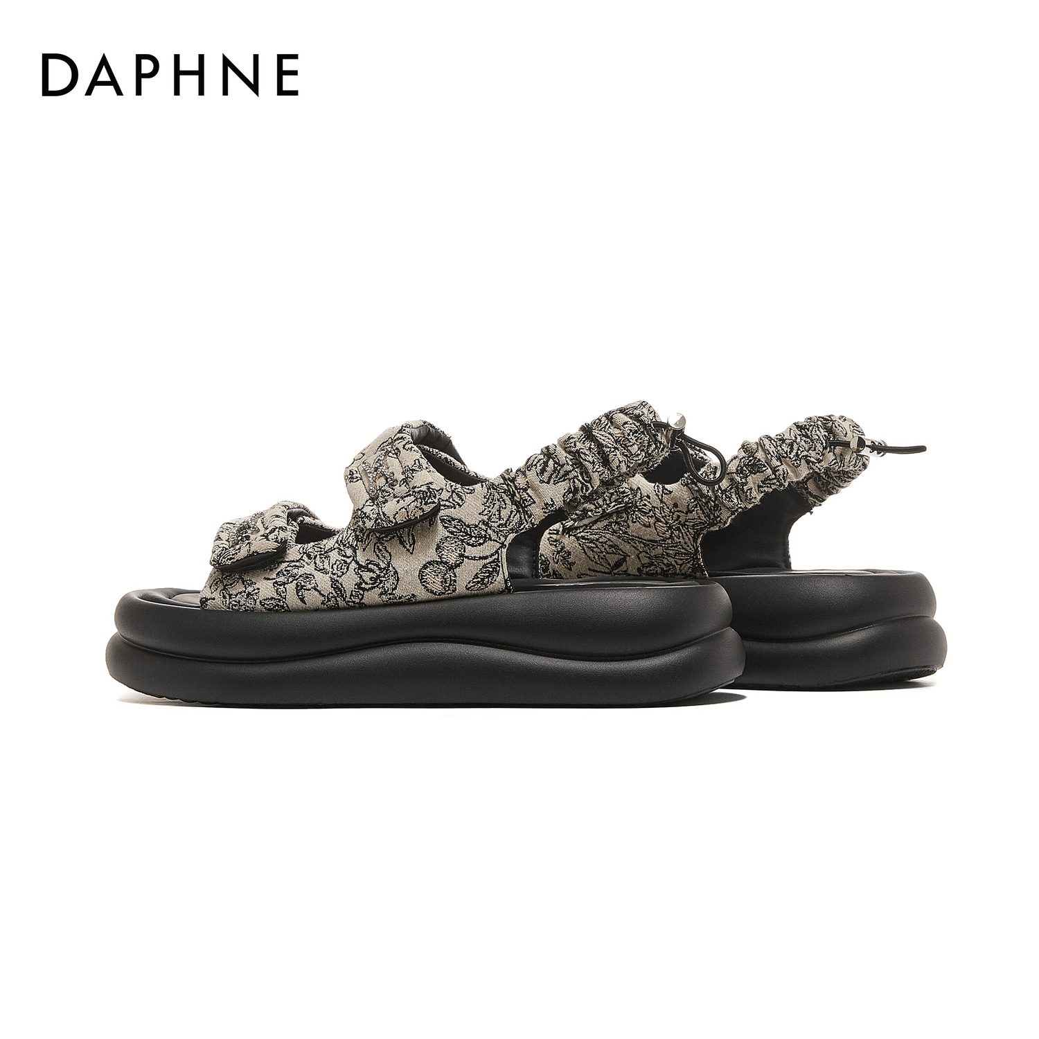DAPHNE Женские сандалии на одной застежке бежевые, цвет Beige — фото 3
