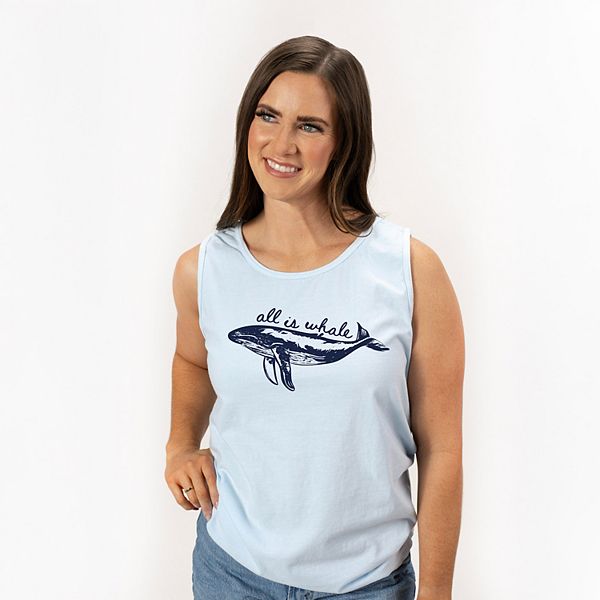 

Футболка All is whale sketched Simply Sage Market, Chambray