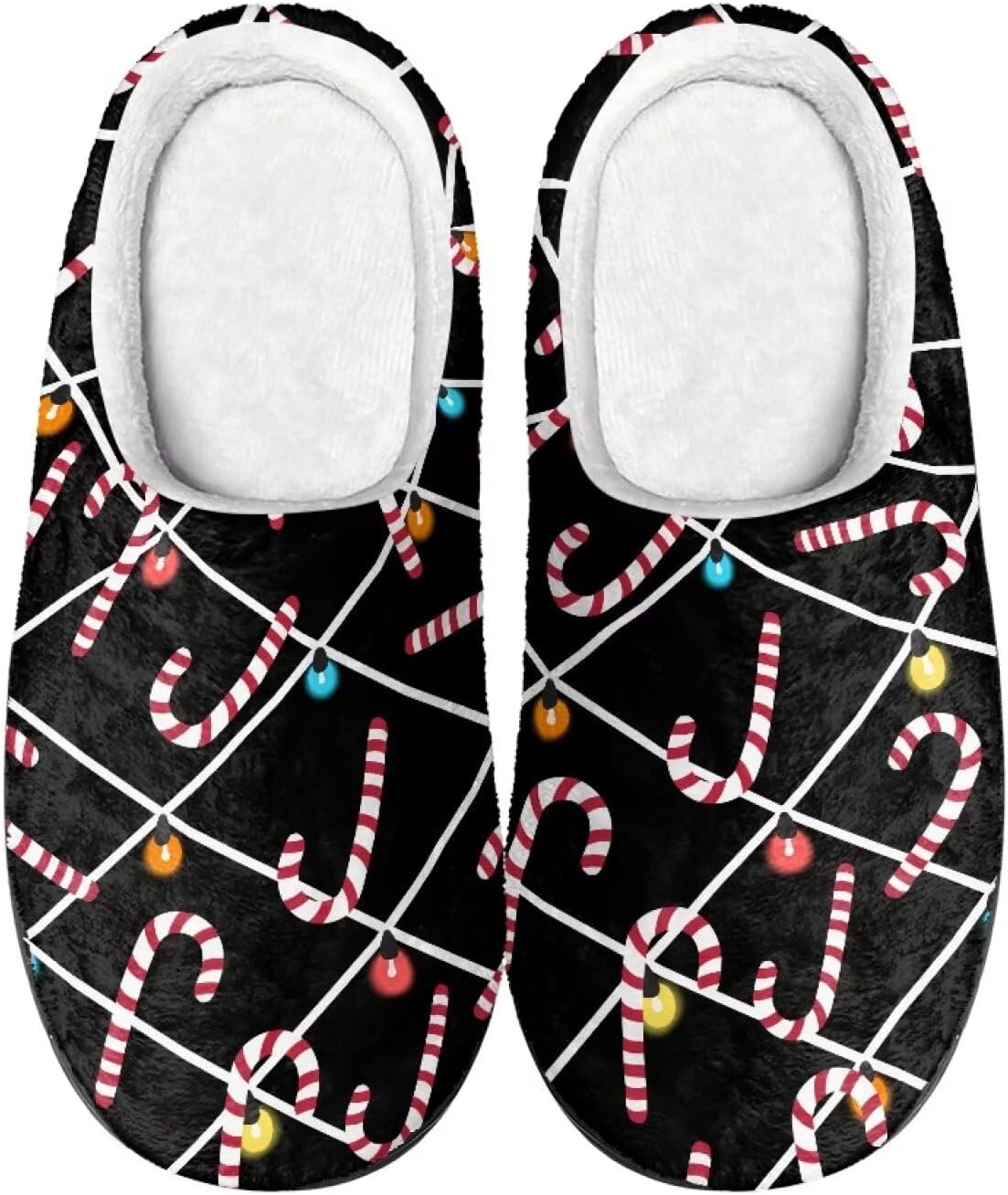 

Ретро-тапочки с мягкими вставками для женщин и мужчин, для дома и улицы, противоскользящие, теплые, уютные, из пеноматериала Rweroyiu, Christmas Theme