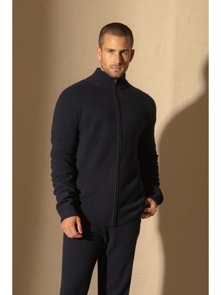 

Кардиган Leo Perfect Cashmere, темно-синий