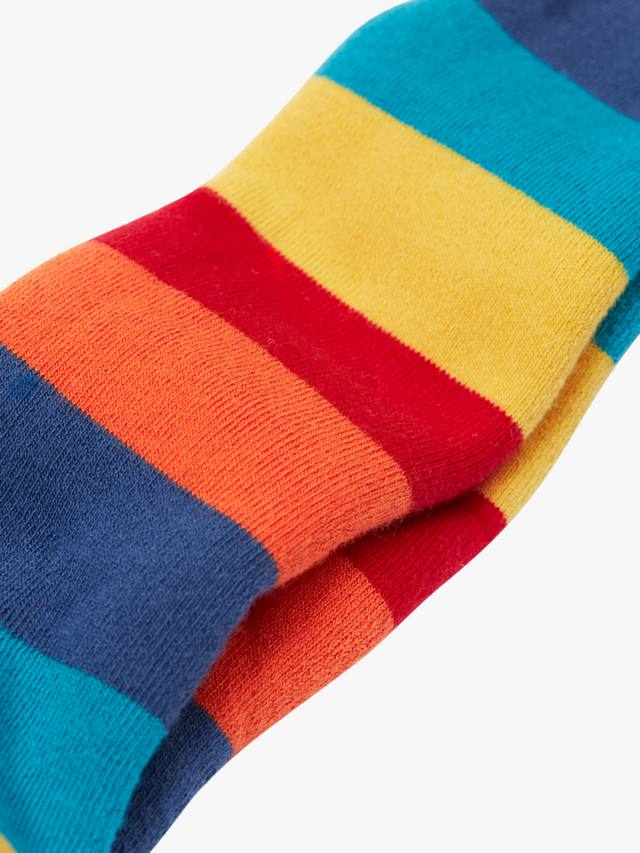 Fruigi Baby Cotton Blend утепленные колготки Frugi, Rainbow Stripe/Panda — фото 4