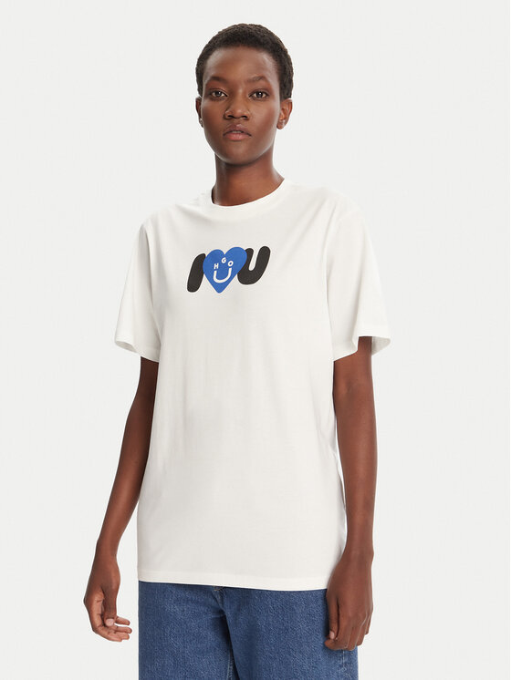 

Футболка loose fit Vintage 50545053 Hugo, экрю