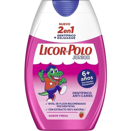 

Зубная паста 2-в-1 Junior со вкусом клубники, 75 мл, Licor Del Polo