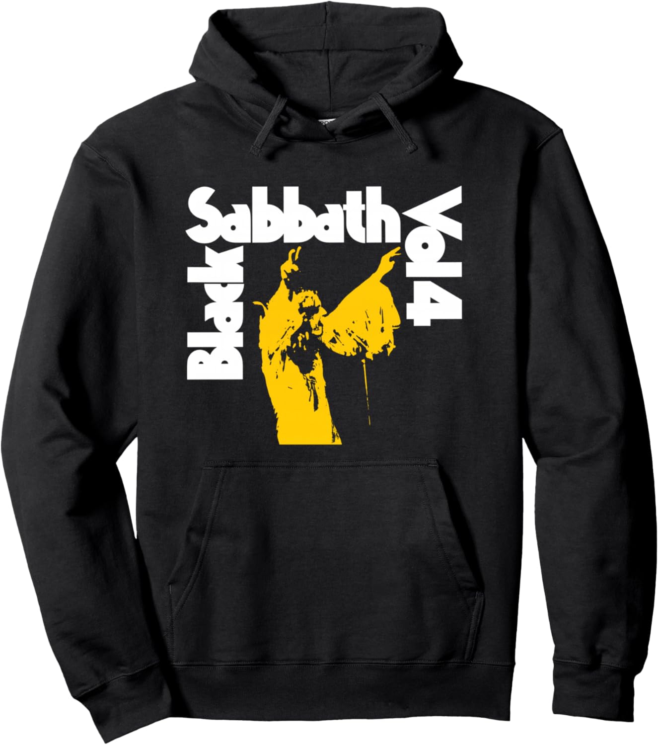 

Официальная толстовка Black Sabbath Vol 4, черная, Черный, Официальная толстовка Black Sabbath Vol 4, черная