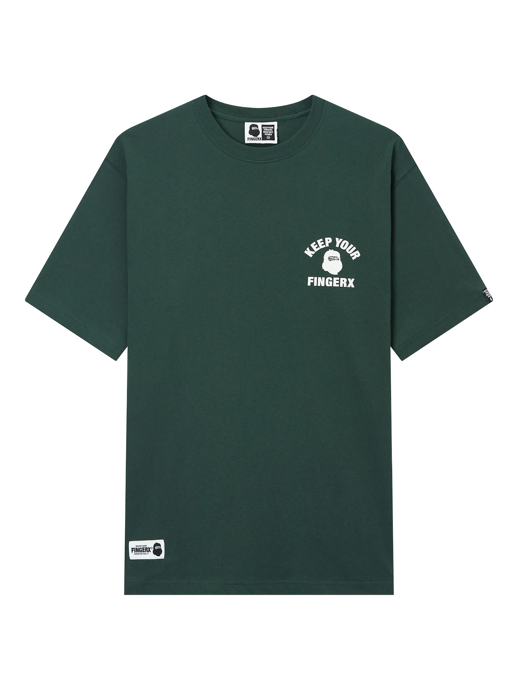 

Футболка с графичным принтом Fingercroxx, зеленый