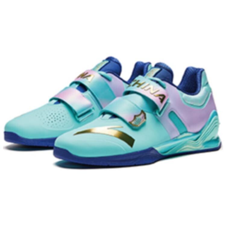 Кроссовки ANTA Training Shoes Men Low-top Clear Water Blue / Sky Blue Stone Blue / Fondant Powder / Metal Gold, голубой — фото 2
