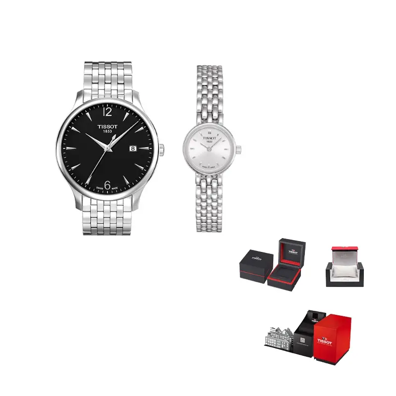 

TISSOT Часы Quartz Movement Unisex Watch 42mm Black Dial Stainless Steel Case Stainless Steel Watchband, Silver Dial T058.009.11.031.00+Black Dial T063.610.11