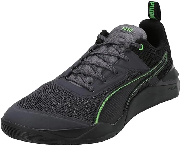 Мужские тренировочные кроссовки PUMA Fuse 3.0, черный/зеленый/серый