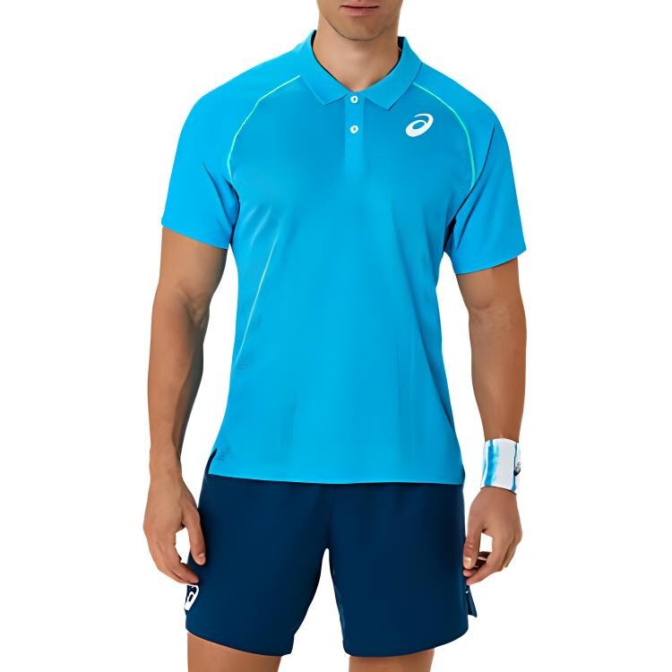

Рубашка поло мужская синяя Asics, синий
