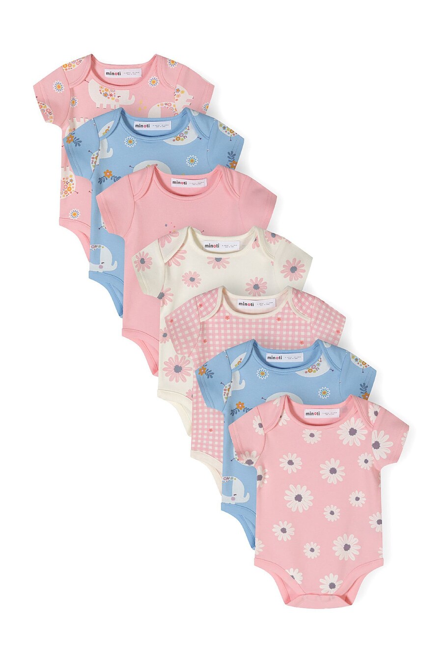 

Комбинезон MINOTI, цвет Blue/Light pink/natural white
