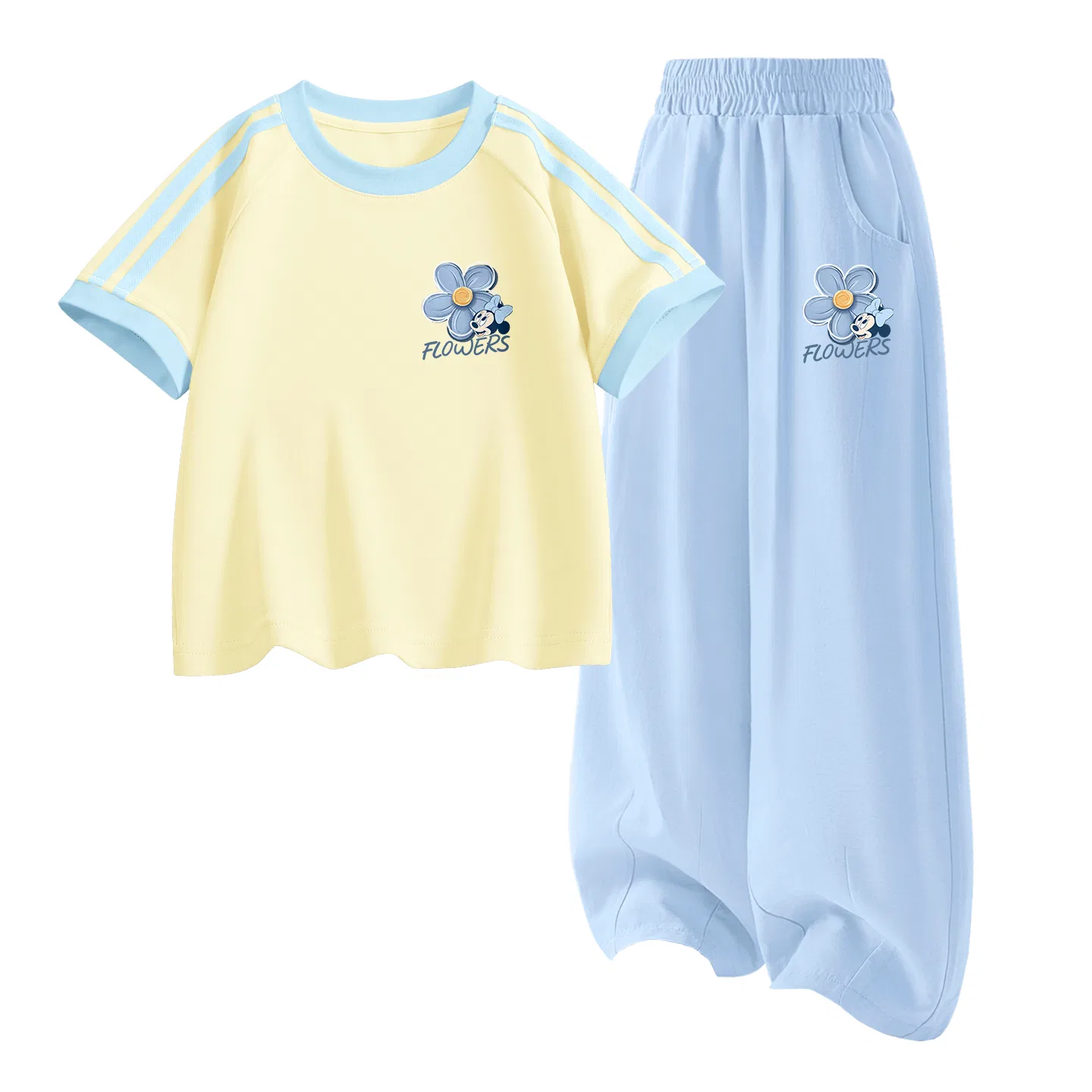 Детский спортивный костюм Casual Sportswear 2 Piece Set Disney, Di Flower K Honey Match+Di Flower K Cream Blue