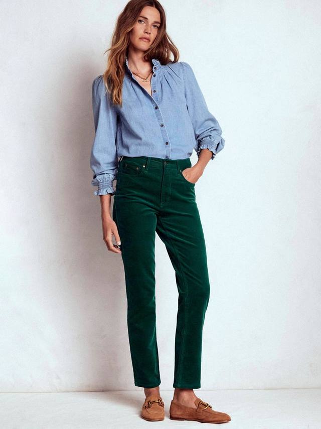 

Узкие джинсы из вельвета Boden, Mid Green