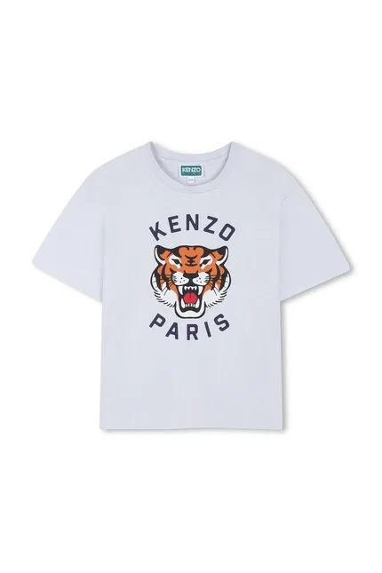 Футболка с коротким рукавом Kenzo Kids, синий