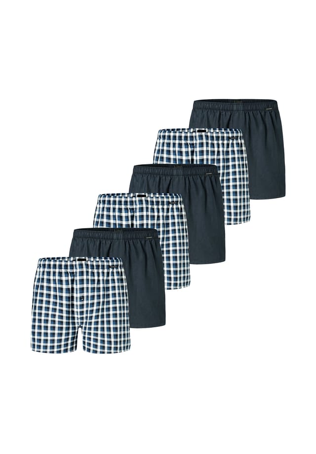 

Боксеры шорты 6-pack web Schiesser, мультиколор