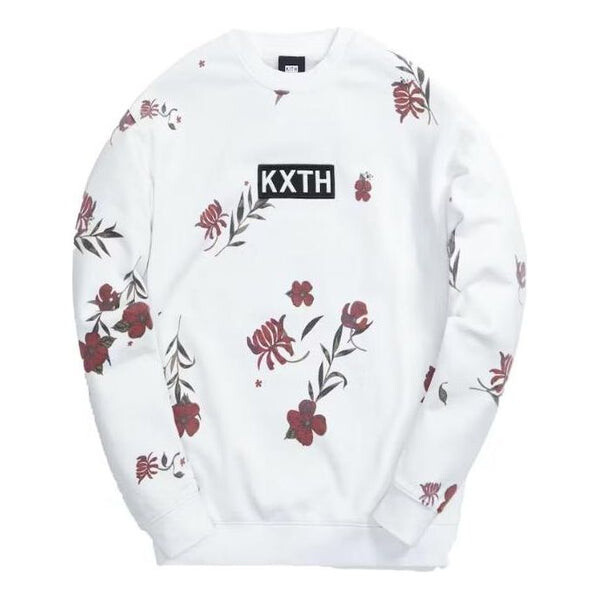 

Толстовка summer floral crewneck 'white' Kith, белый