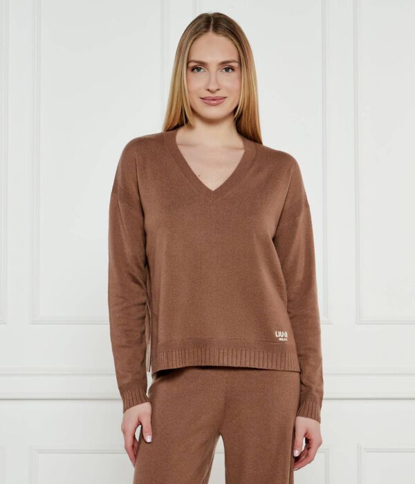 

Шерстяной свитер Regular fit Liu Jo Sport, коричневый