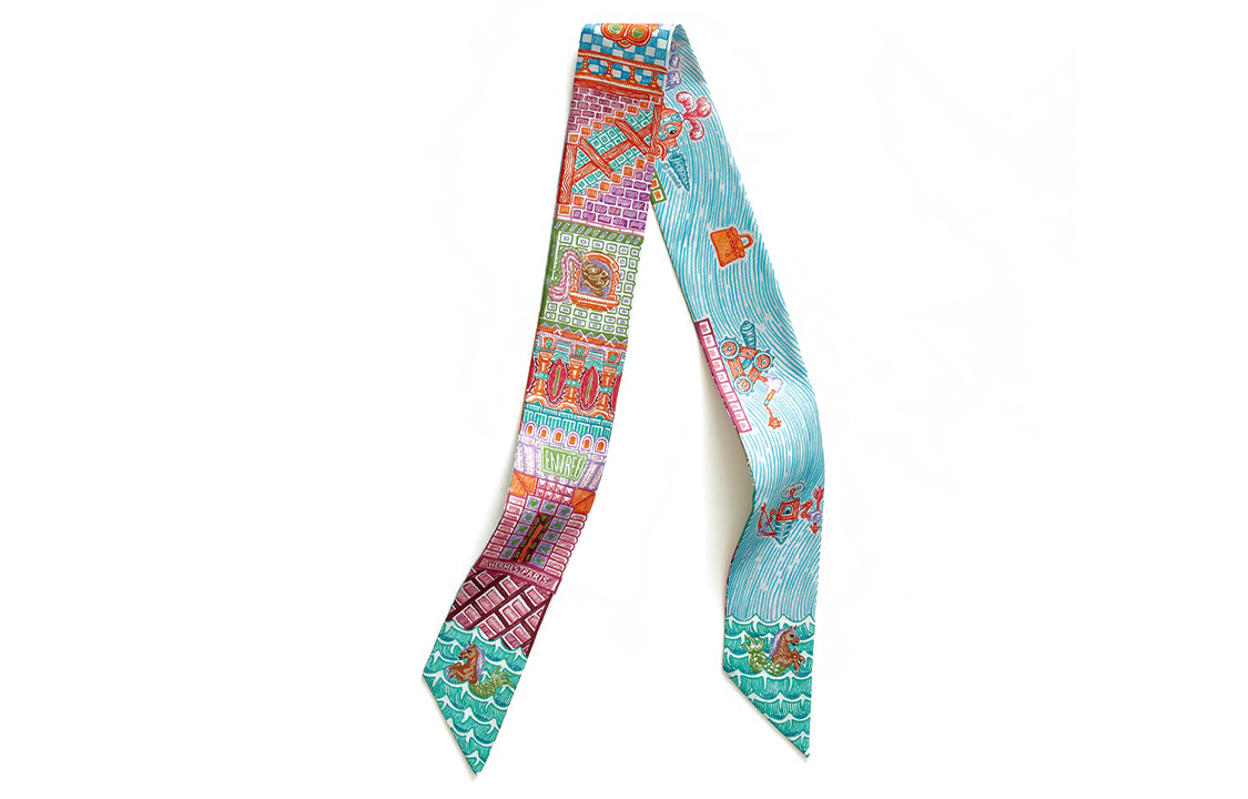 

Шёлковый шарф Unisex Multicolor HERMES