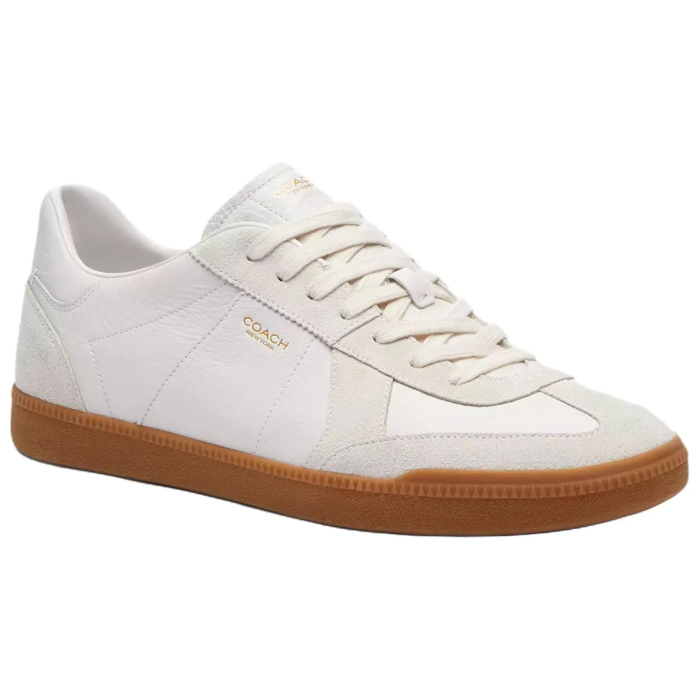 COACH Ellis Suede Low top Skateboard Shoes мужские белые — фото 4