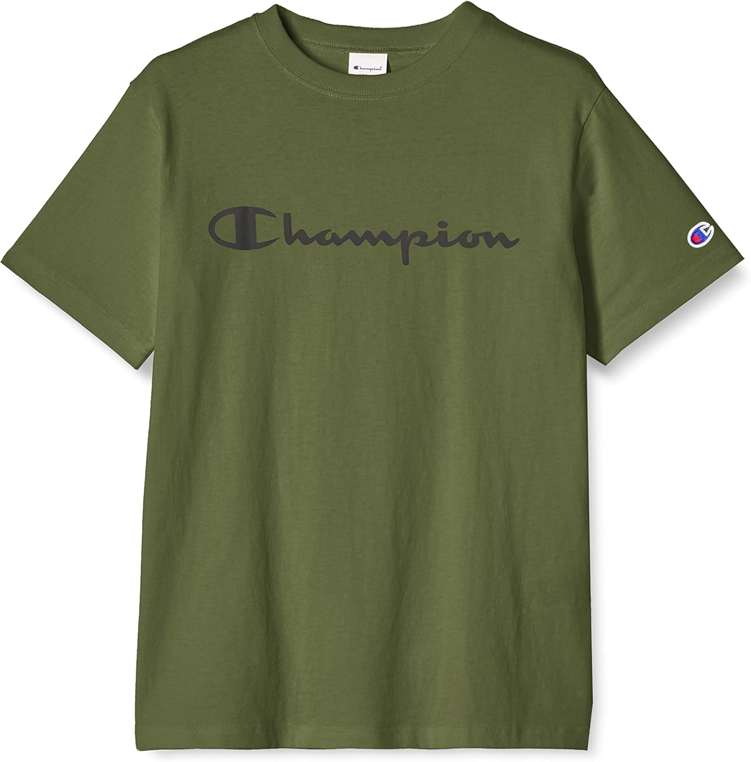 

Мужская футболка Champion C3-S301 с коротким рукавом, 100% хлопок, классический дизайн, с логотипом, футболка с коротким рукавом